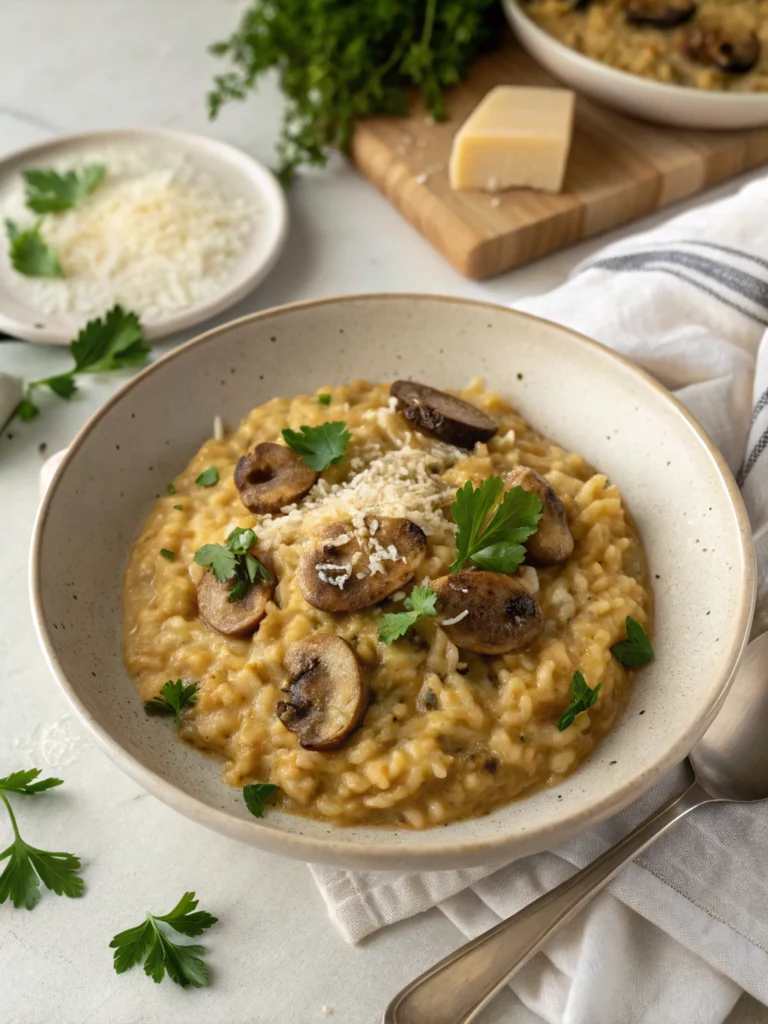 Creamy Mushroom Risotto Recipe