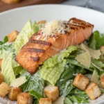 Caesar Salad with Grilled Salmon
