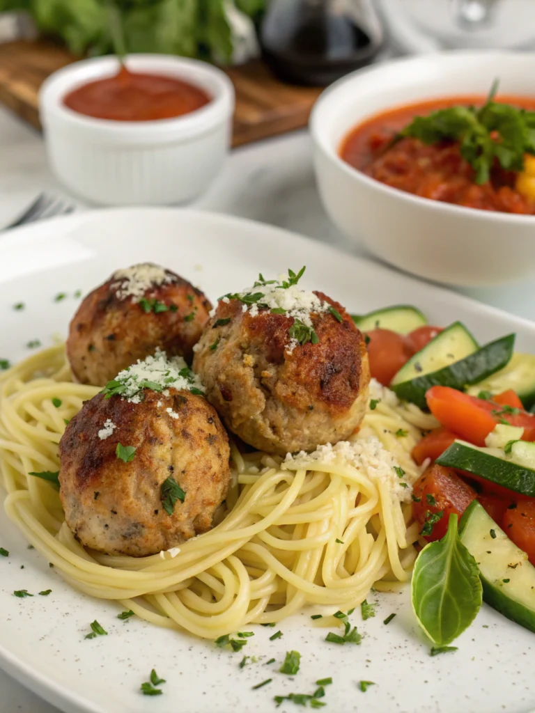 Turkey Meatballs with Pasta