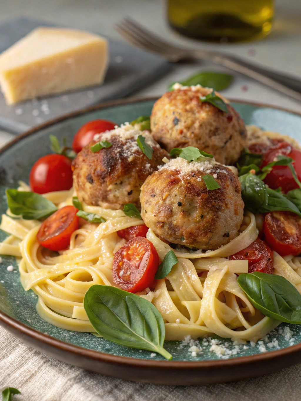 Turkey Meatballs with Pasta